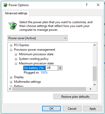 maximize windows 10 battery 4 2