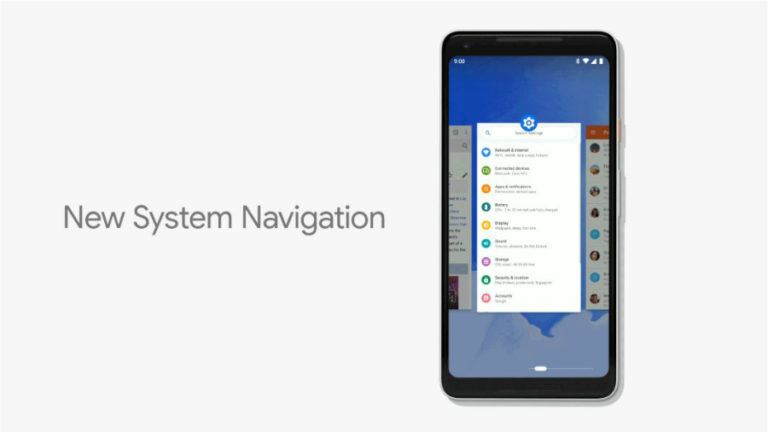 Android P navigation gestures