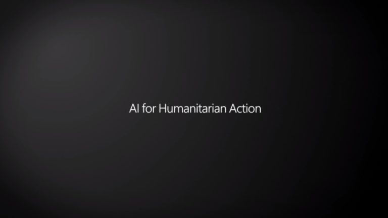 Microsoft AI for humanitarian initiative