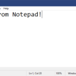 Notepad in Build 18298