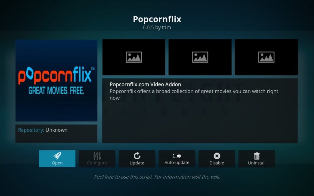 Popcornflix Kodi Addon