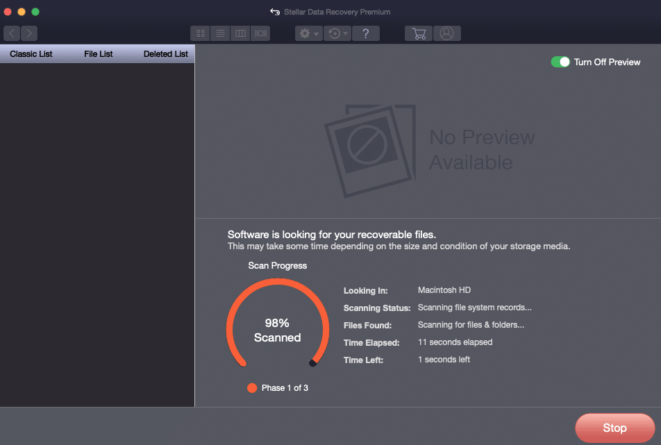 Stellar Data Recovery