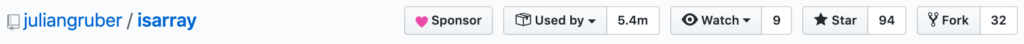 isarray github repo status