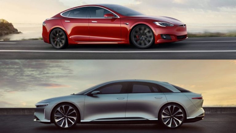 Lucid Air Dream Edition Tesla Model S Plaid