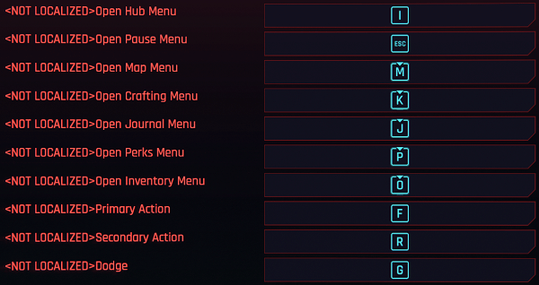 Cyberpunk key binding mods