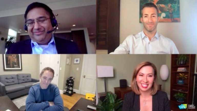 A screenshot from the big tech at CES discussion