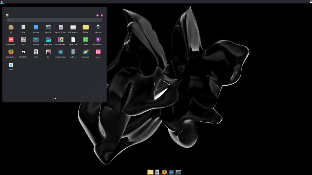 Ditto menu in Nitrux 1.3.7
