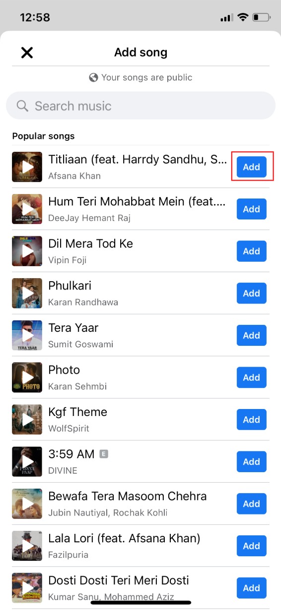 add songs to facebook profile how to