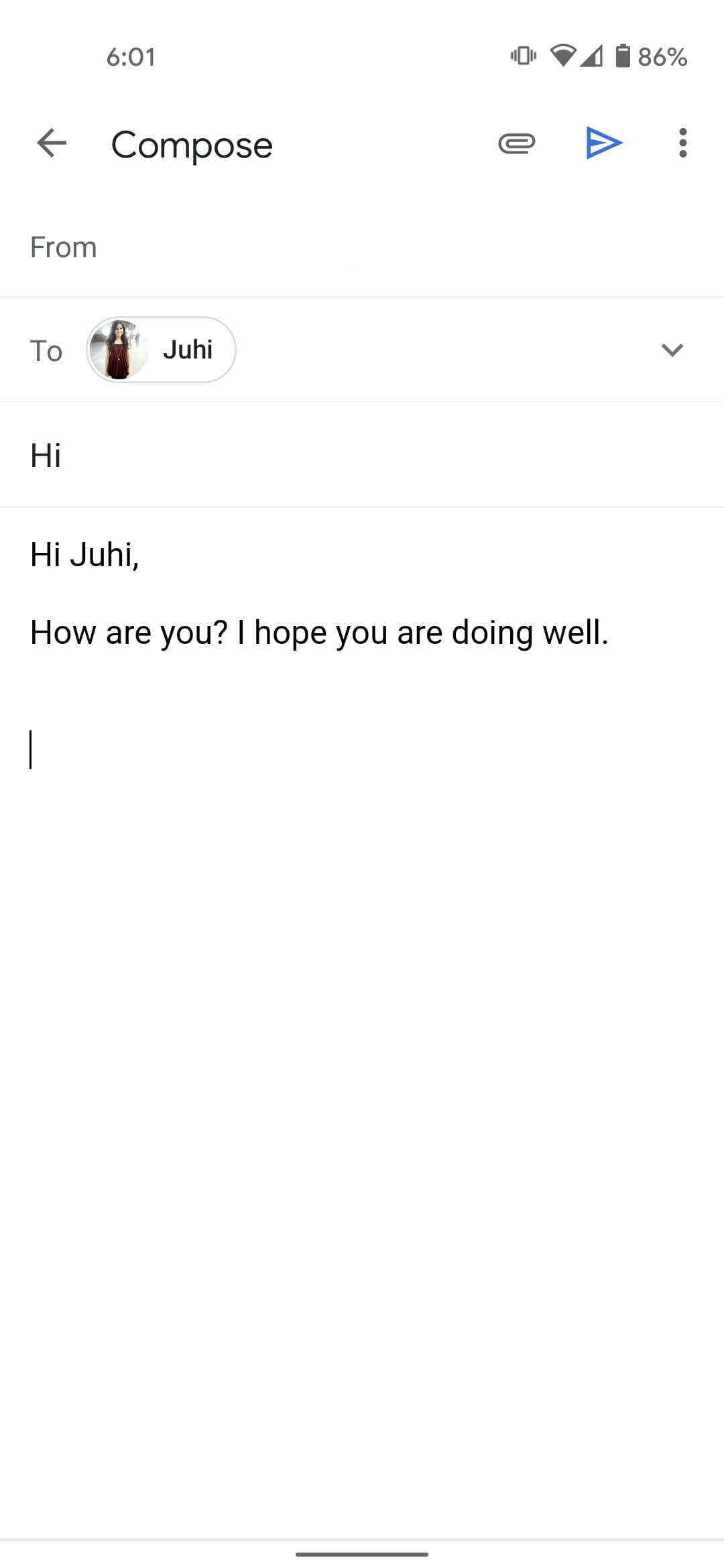 Compose email in gmail android and iOS