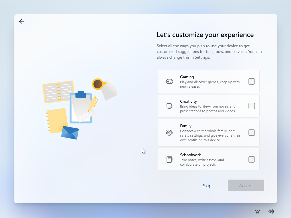 Customise your windows 11 installation