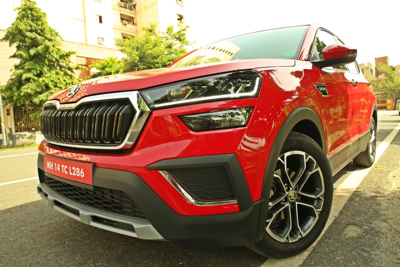 front sideview skoda kushaq