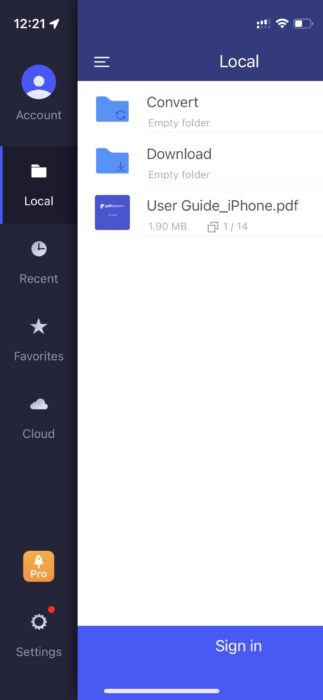5. PDF Element Lite- best PDF reader apps for iPhone