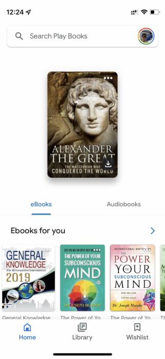 7. Google Play Books for iPhone - best PDF reader apps for iPhone and iPad