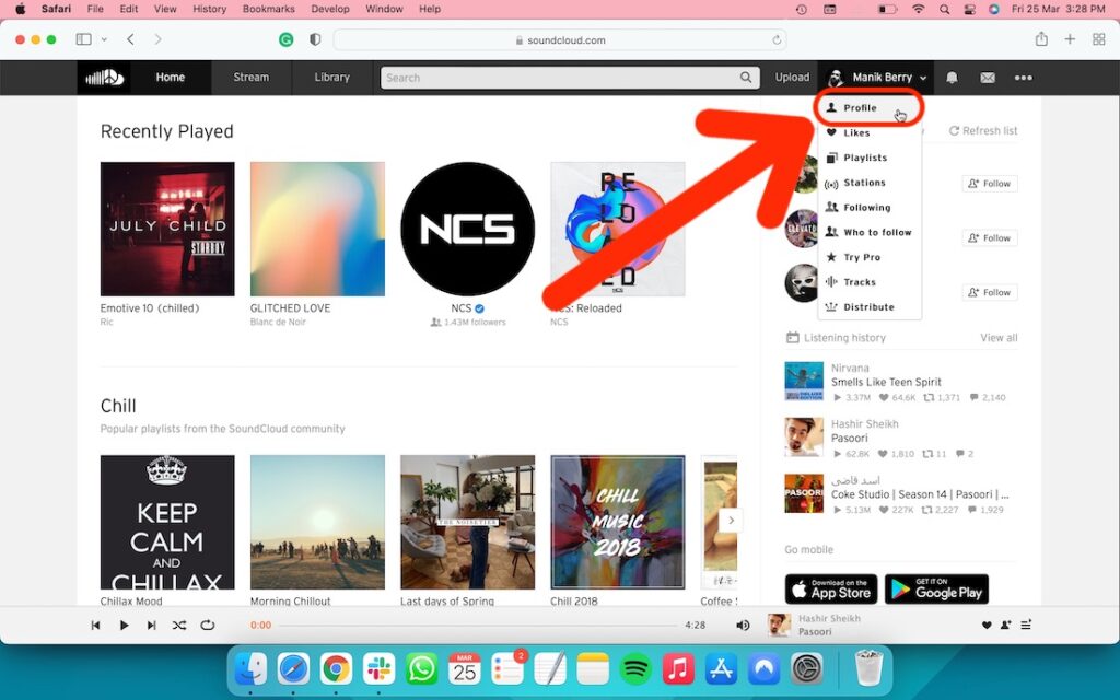 How to change SoundCloud username- 2