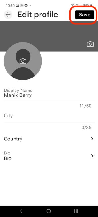 How to change SoundCloud username and profile URL on Android- 5