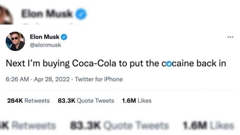 Elon musk coca cola