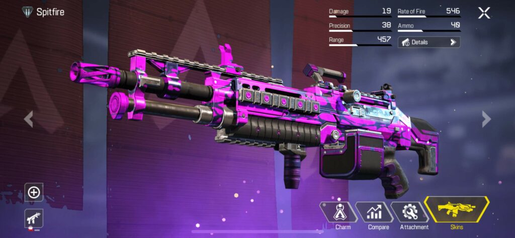 spitfire LMG apex legends