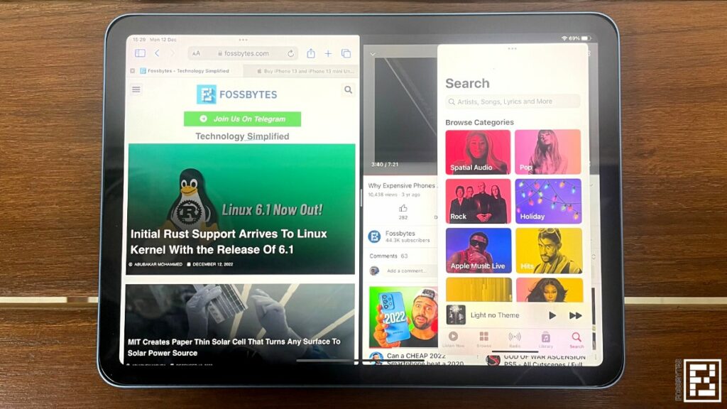 7. Multitasking on iPad