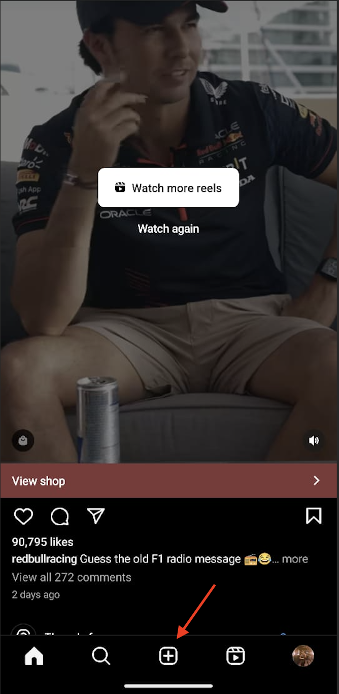 Instagram add new post feature