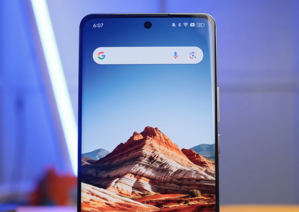 Image of the display on the Realme 12 Pro Pus 1