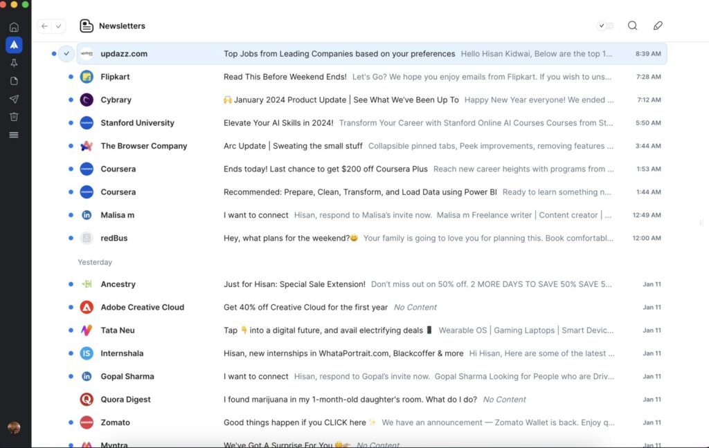 Image of Spark Desktop macOS App