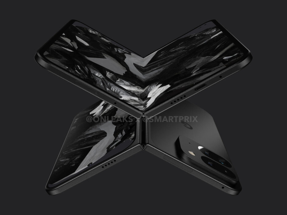 Image of the leaked render of the Pixel Fold 2-3