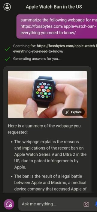 Image of capabilities of Windows copilot 2