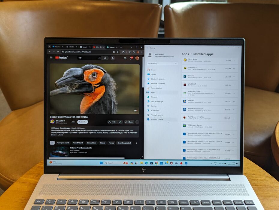 Display of the HP Pavilion Plus 16 2