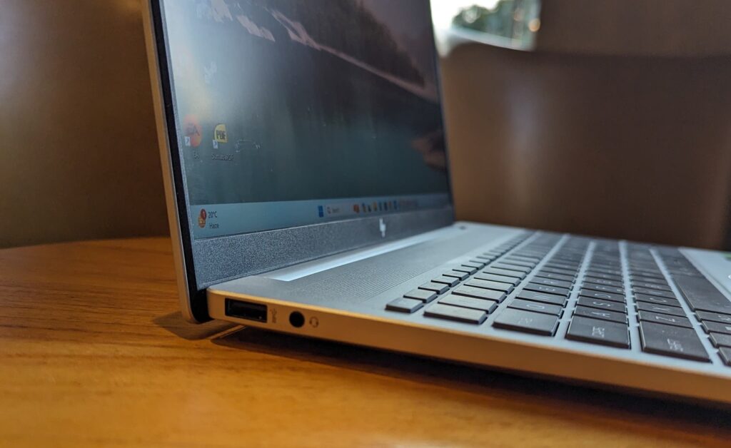 left side of the HP Pavilion Plus 16 