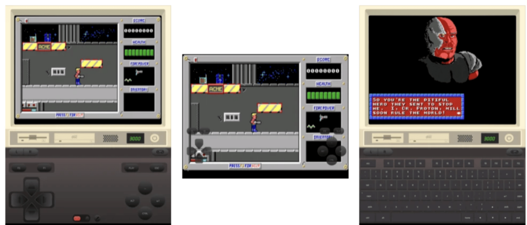 Image of the iDOS emulator
