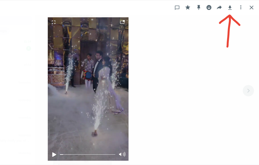 image to Click on the video and choose Download 