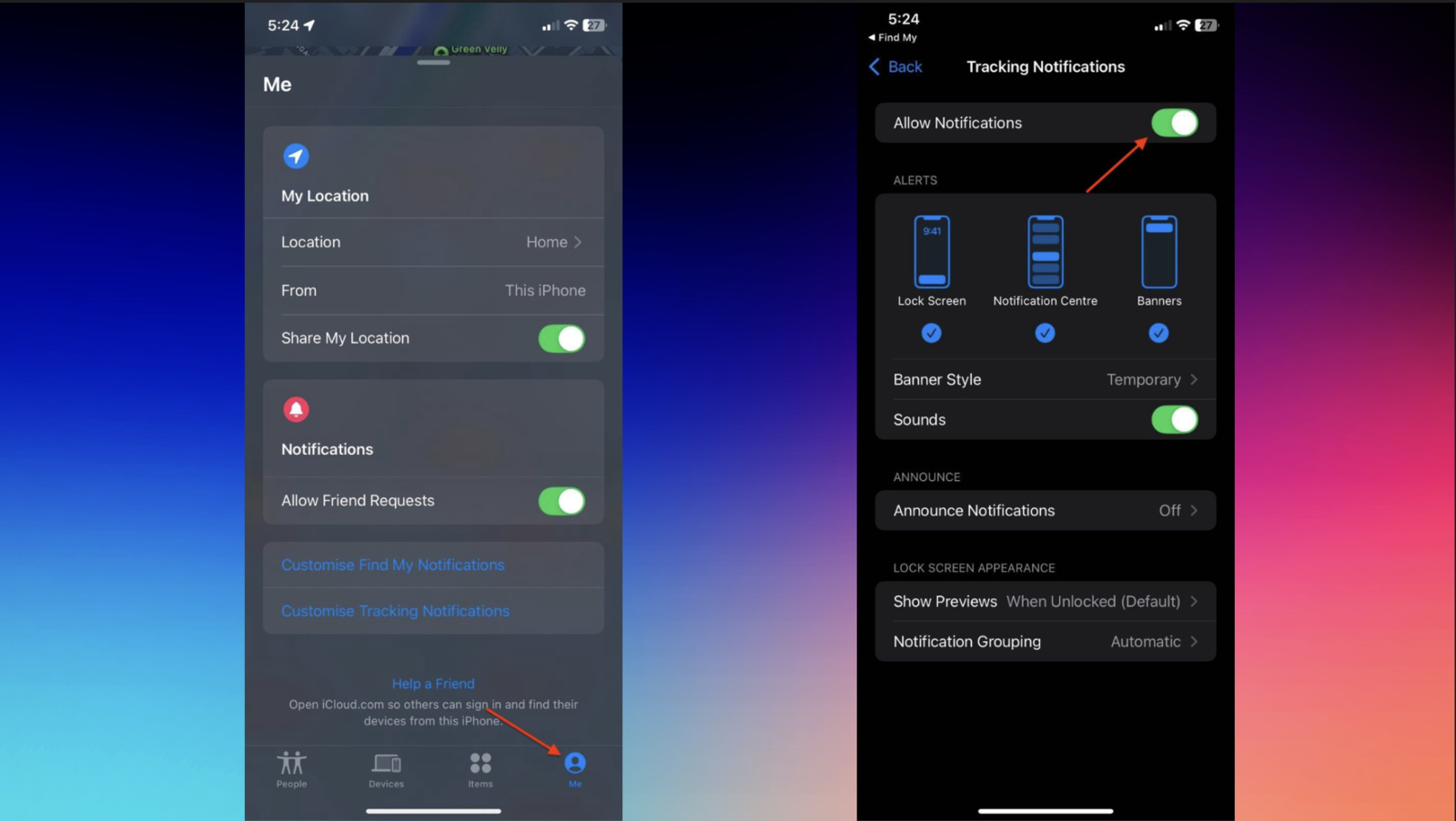 Image to Enable Tracking Notifcations on iPhone and Scan Your Car for a Tracking Device