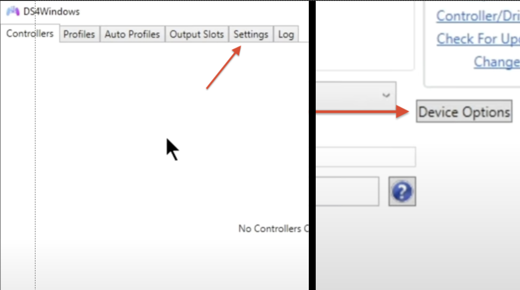 Image to select DualSense controller in DS4 Windows