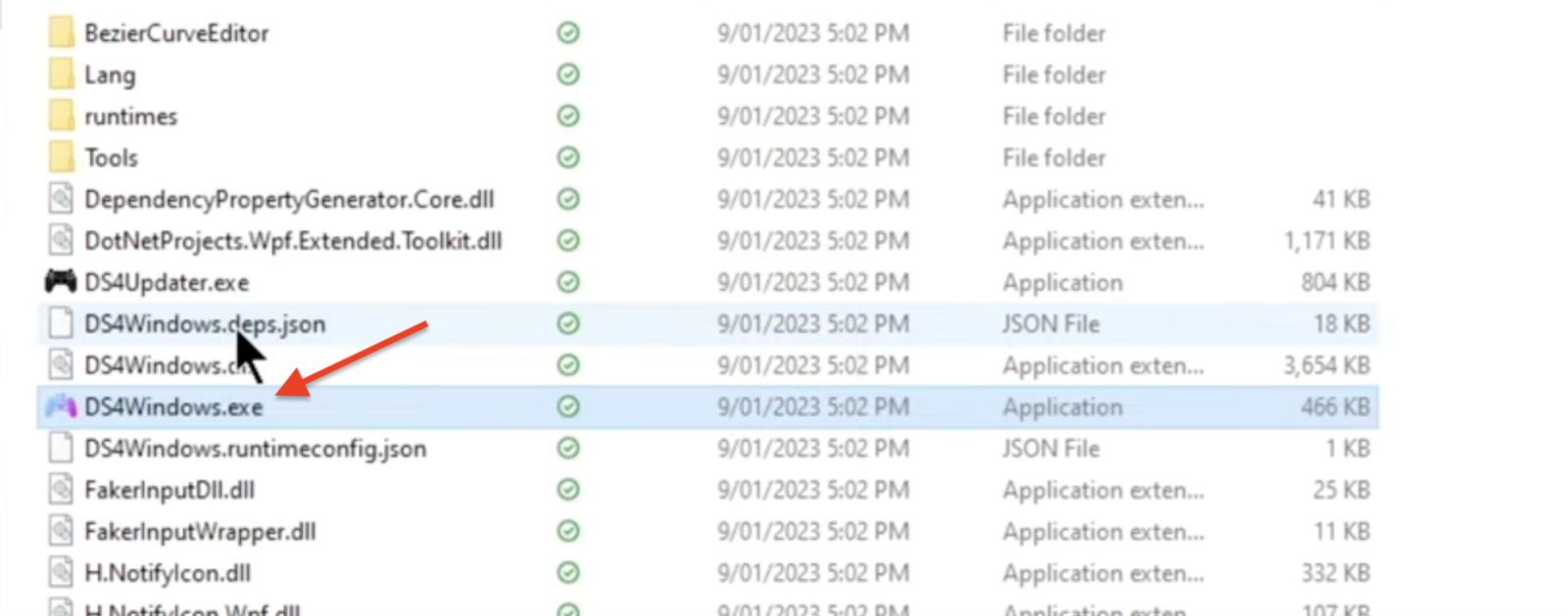 Image to Open the DS4 Windows file