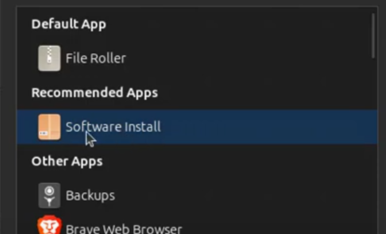 image to Open the downloaded file to install chrome on ubuntu