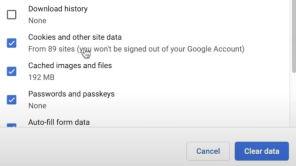 image to Clear Out Cache Data