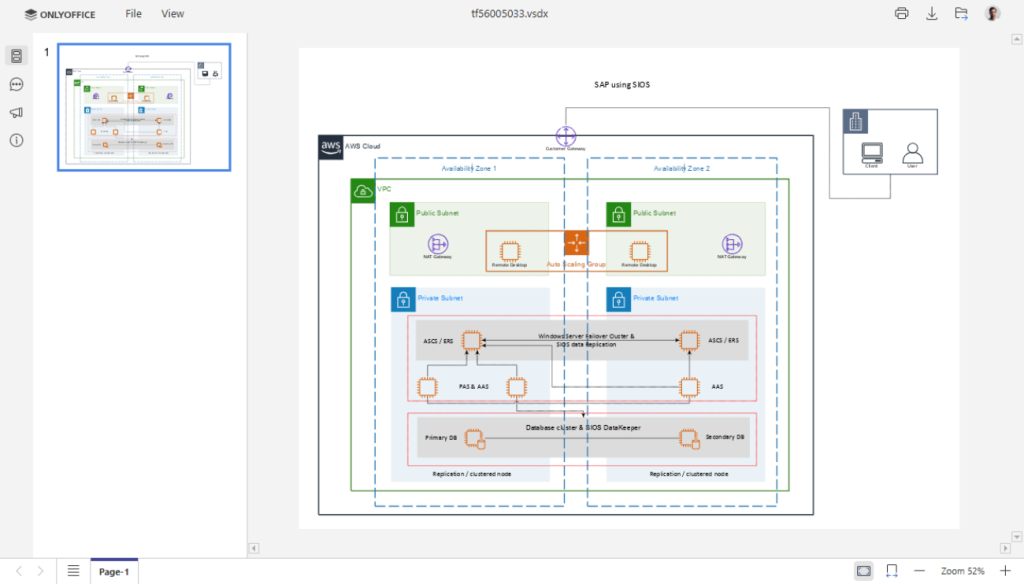 Diagram Viewer ONLYOFFICE Docs 9.0