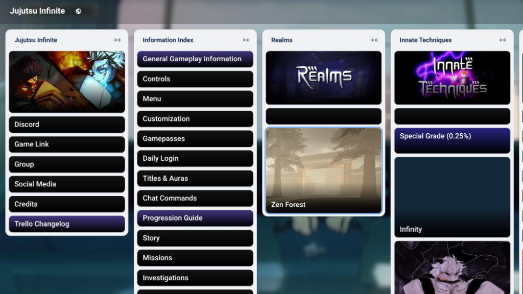 image for Inside Jujutsu Infinite Trello Board