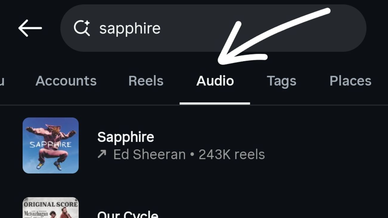 image to type the name or lyrics