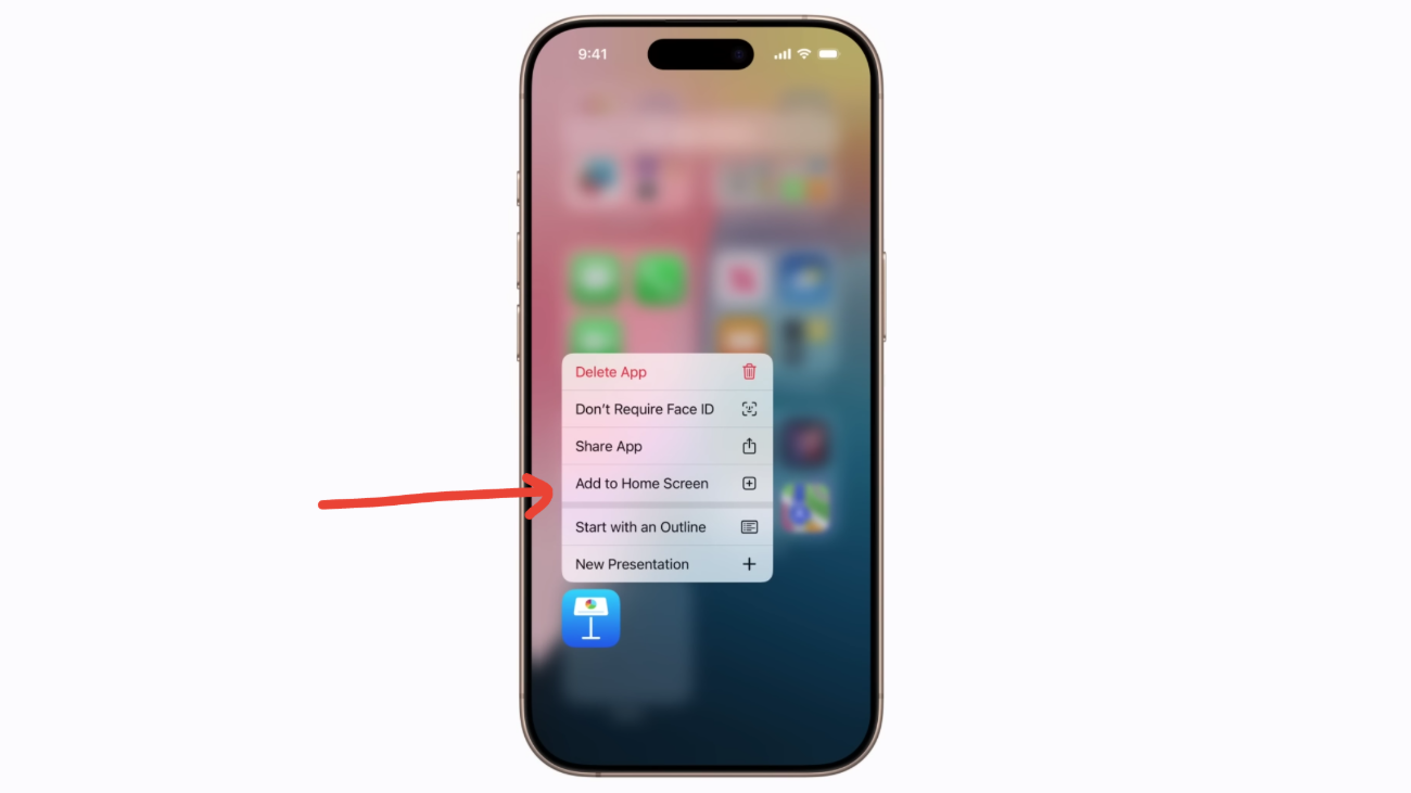 image to tap Add to Home Screen