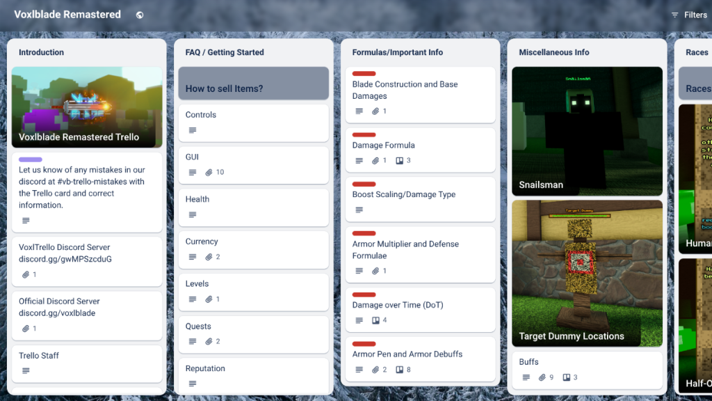 image for Inside Voxlblade Trello Board