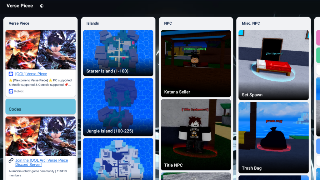 image for Verse Piece Trello Board
