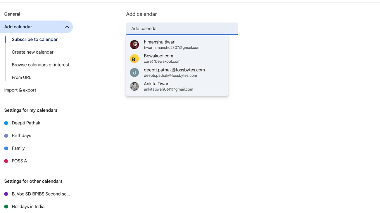 image to Choose Subscribe to calendar
