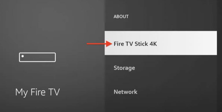 Image to enable developer options in Fire TV Stick