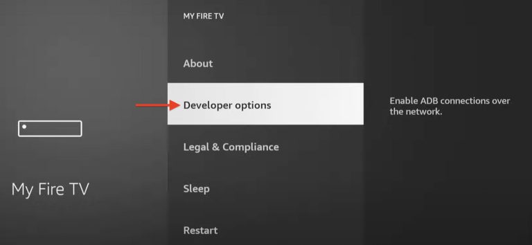 Image of developer options settings