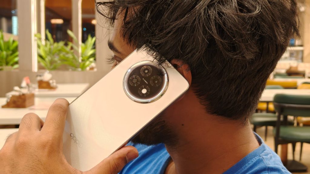 Image of a person taking a call