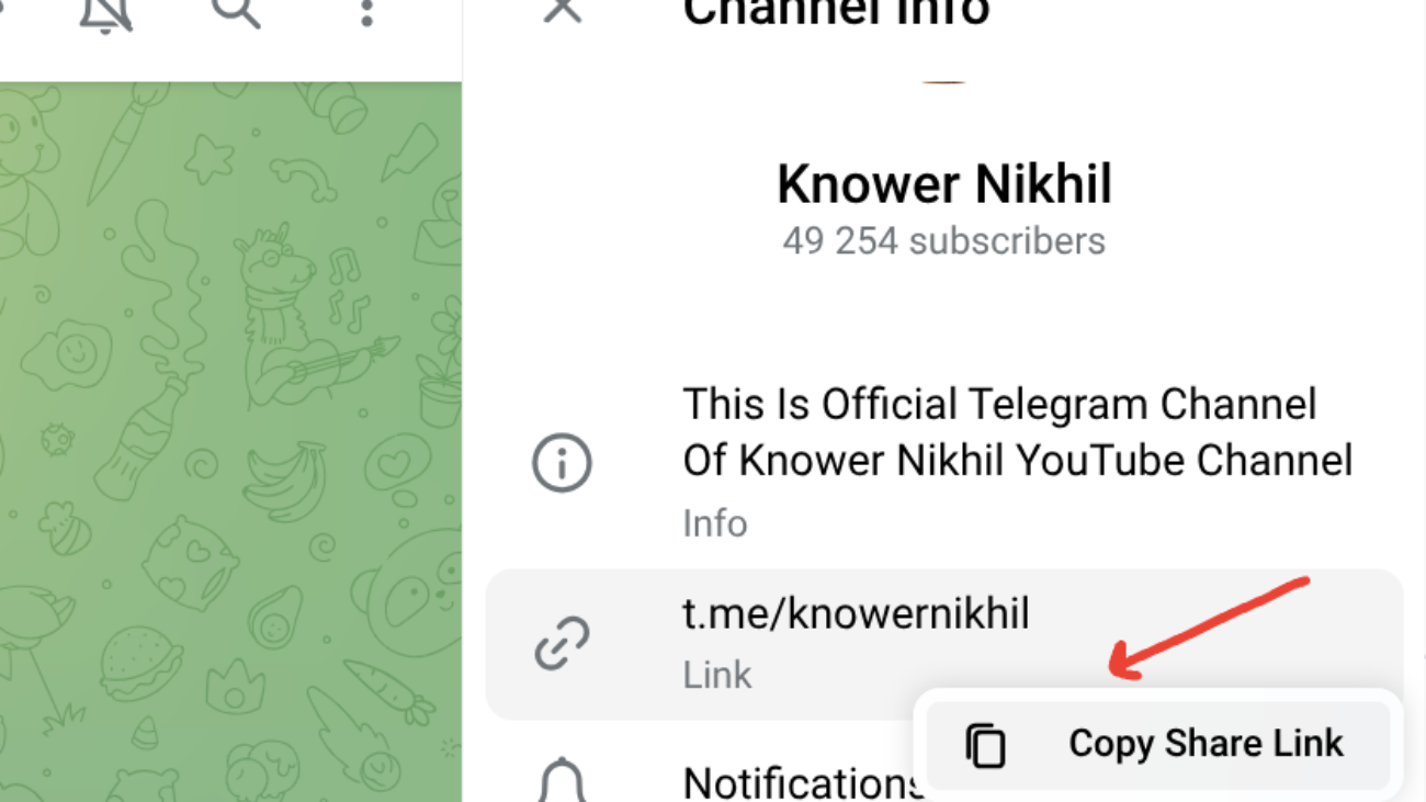 image to Select the Invite Link (1)