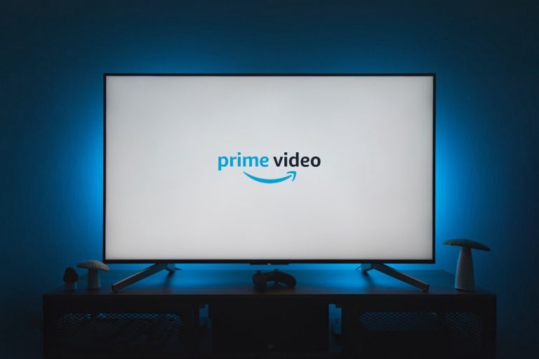 Prime Video logo on a TV