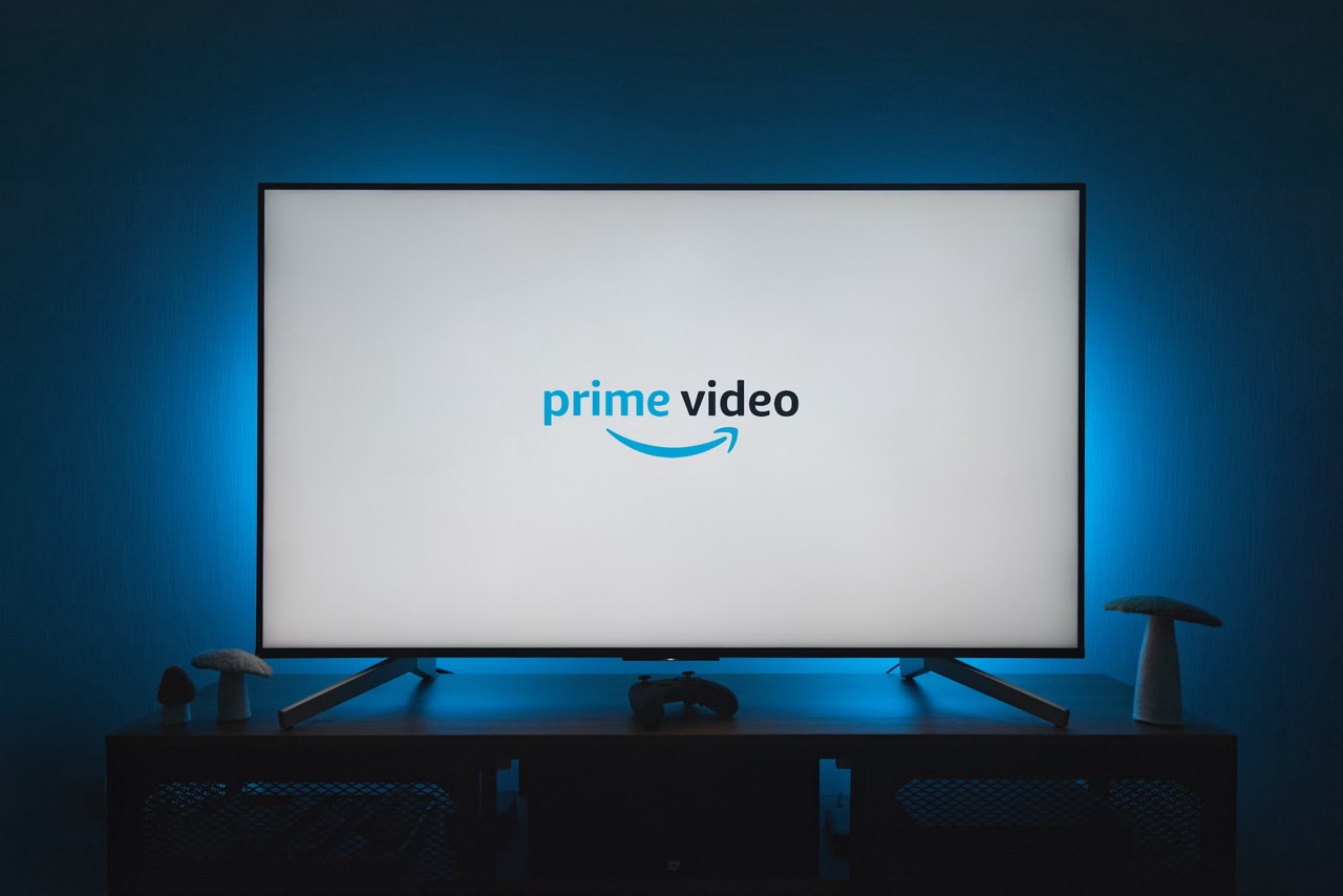 Prime Video logo on a TV
