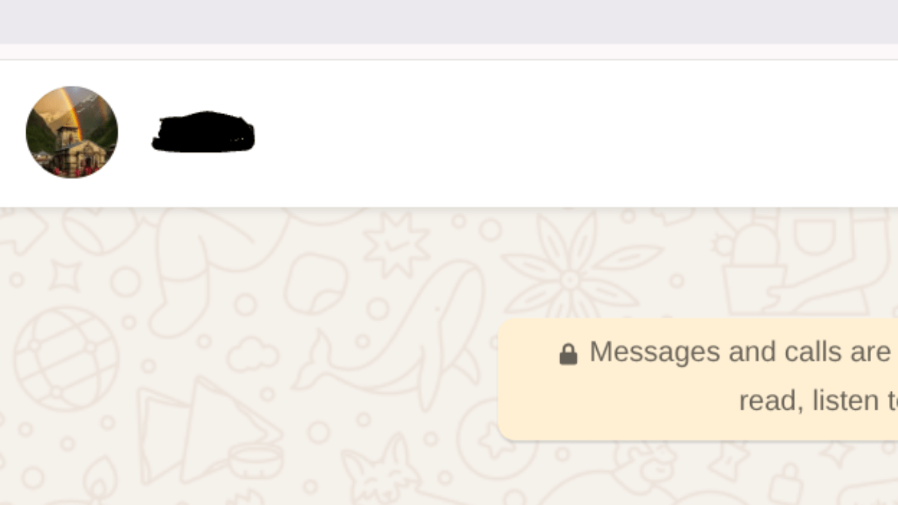 image to click the top name of the contact